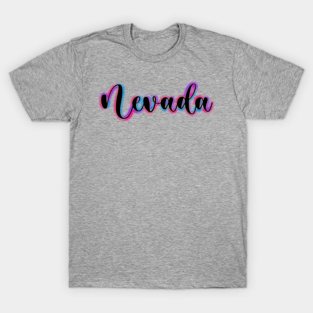 Colorful Nevada T-Shirt by DRHArtistry